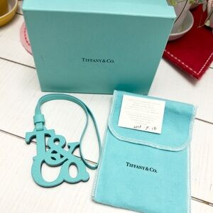 Tiffany & Co. Logo Leather Bag Charm
